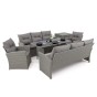 Zestaw mebli ogrodowych  MARSYLIA 8 | Technorattan | Mould | Poduszki szare 01 OUTLET-3