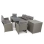 Zestaw mebli ogrodowych  MARSYLIA 8 | Technorattan | Mould | Poduszki szare 01 OUTLET-6