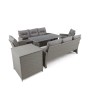 Zestaw mebli ogrodowych  MARSYLIA 8 | Technorattan | Mould | Poduszki szare 01 OUTLET-8