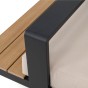 Zestaw mebli ogrodowych VIENNA | Aluminium czarny | Beżowe poduszki-13