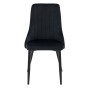 Krzesło tapicerowane DC-2502 | welur | czarny #66  OUTLET-3