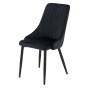 Krzesło tapicerowane DC-2502 | welur | czarny #66  OUTLET-4