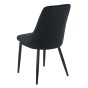 Krzesło tapicerowane DC-2502 | welur | czarny #66  OUTLET-6