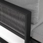 Zestaw mebli ogrodowych SANTORINI Plus | Aluminium czarny | Szare poduszki OUTLET-10