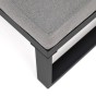 Zestaw mebli ogrodowych SANTORINI Plus | Aluminium czarny | Szare poduszki OUTLET-16