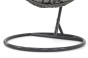 Fotel ogrodowy wiszący HC-001 | Technorattan | Czarny | Poduszki szare OUTLET-14