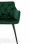 Krzesło tapicerowane DC-0084-3 Zielony | Nogi czarne | OUTLET-8