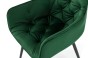 Krzesło tapicerowane DC-0084-3 Zielony | Nogi czarne | OUTLET-15