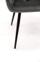 Krzesło tapicerowane DC-0084-3 Szary welur | Nogi złote | OUTLET-16
