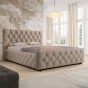 Łóżko tapicerowane z pojemnikiem SFG0172P | 180x200 | Welur | Ciemny Beż #6 | OUTLET-1
