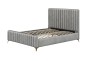 Łóżko tapicerowane BELANIA (SF1023) w stylu Glamour | 140x200 | Welur | Szary | OUTLET-7