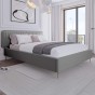 Łóżko tapicerowane SF1041 | 140x200 | Welur | Szary | OUTLET-3