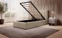 Łóżko tapicerowane z pojemnikiem SFG0116B P | 90x200 | Welur | Beżowy | OUTLET-5