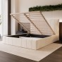 Łóżko tapicerowane z pojemnikiem MOLY | 140x200 | Kolor do wyboru-3