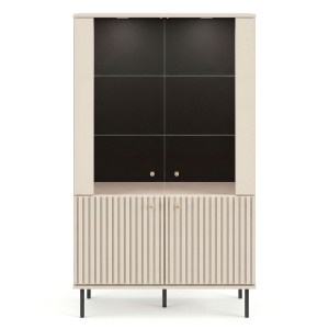 Witryna z oświetleniem SOPHIE 03 cashmere | SZYBKA WYSYŁKA