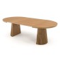 Stół okrągły rozkładany LOGAN | 120/160/200/240 Dąb natural | OUTLET-1