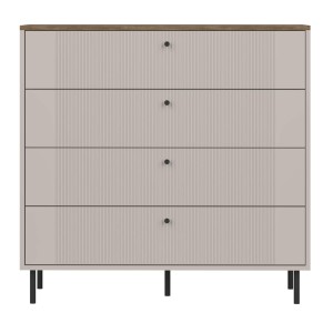Komoda TIRAMISU 4S | Cashmere/Oak Antico