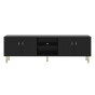 Szafka RTV PIANO 4D | Czarna-1