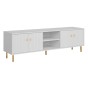 Szafka RTV PIANO 4D | Biała-3