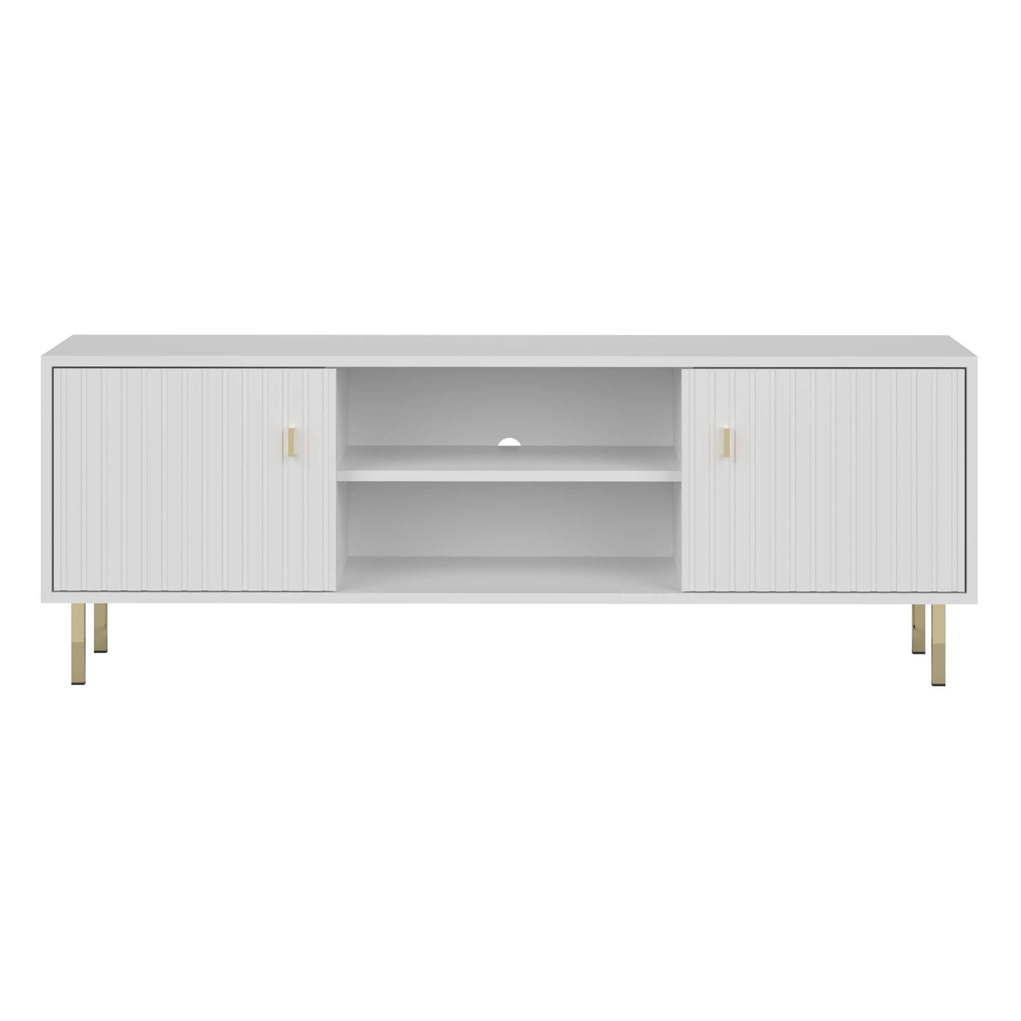 Szafka RTV PIANO 2D | Biała