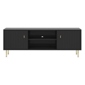Szafka RTV PIANO 2D | Czarna