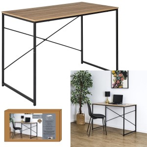 Biurko Loka 110x60cm naturalne/czarne