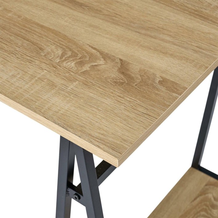 Biurko Archi 110x60cm naturalne/czarne