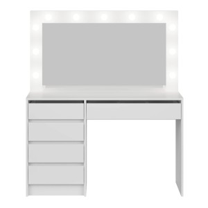 Toaletka z oświetleniem LED 5S | Biała
