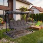 Huśtawka ogrodowa GRACJA YN8209 | Czarny | Poduszki ciemne szare OUTLET-16