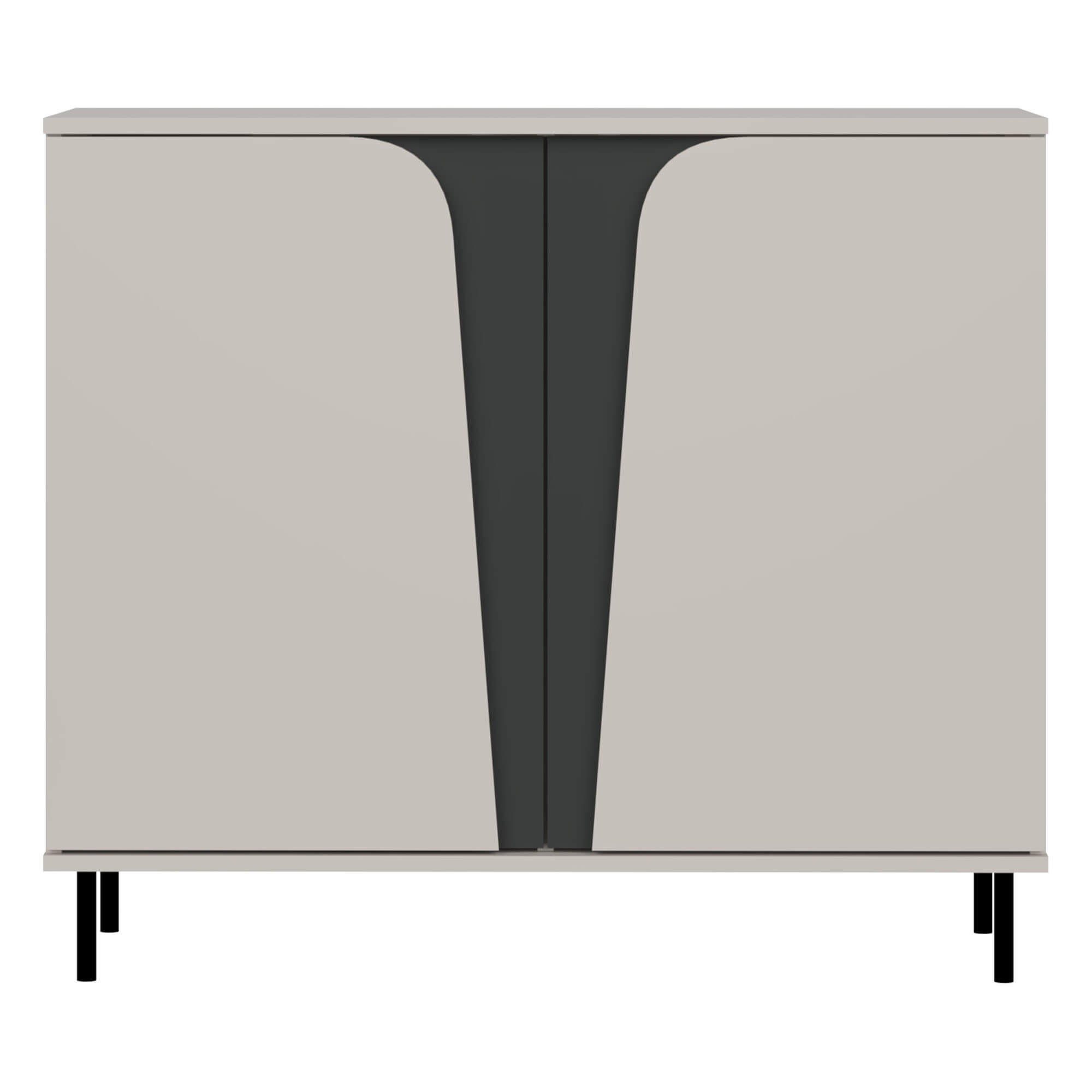 Komoda ASTORIX 2D | Cashmere/Graphite