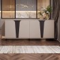 Komoda ASTORIX 4D | Cashmere/Graphite-2