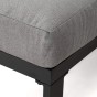 Zestaw mebli ogrodowych RAVENA DUO + Stół Sycylia | Aluminium czarny | Szare poduszki OUTLET-13