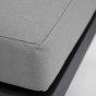Zestaw mebli ogrodowych z aluminium PROVENCE | Czarne + imitacja drewna | Szare poduszki OUTLET-11
