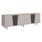 Szafka RTV FELIX 4D | Cashmere/Graphite-3