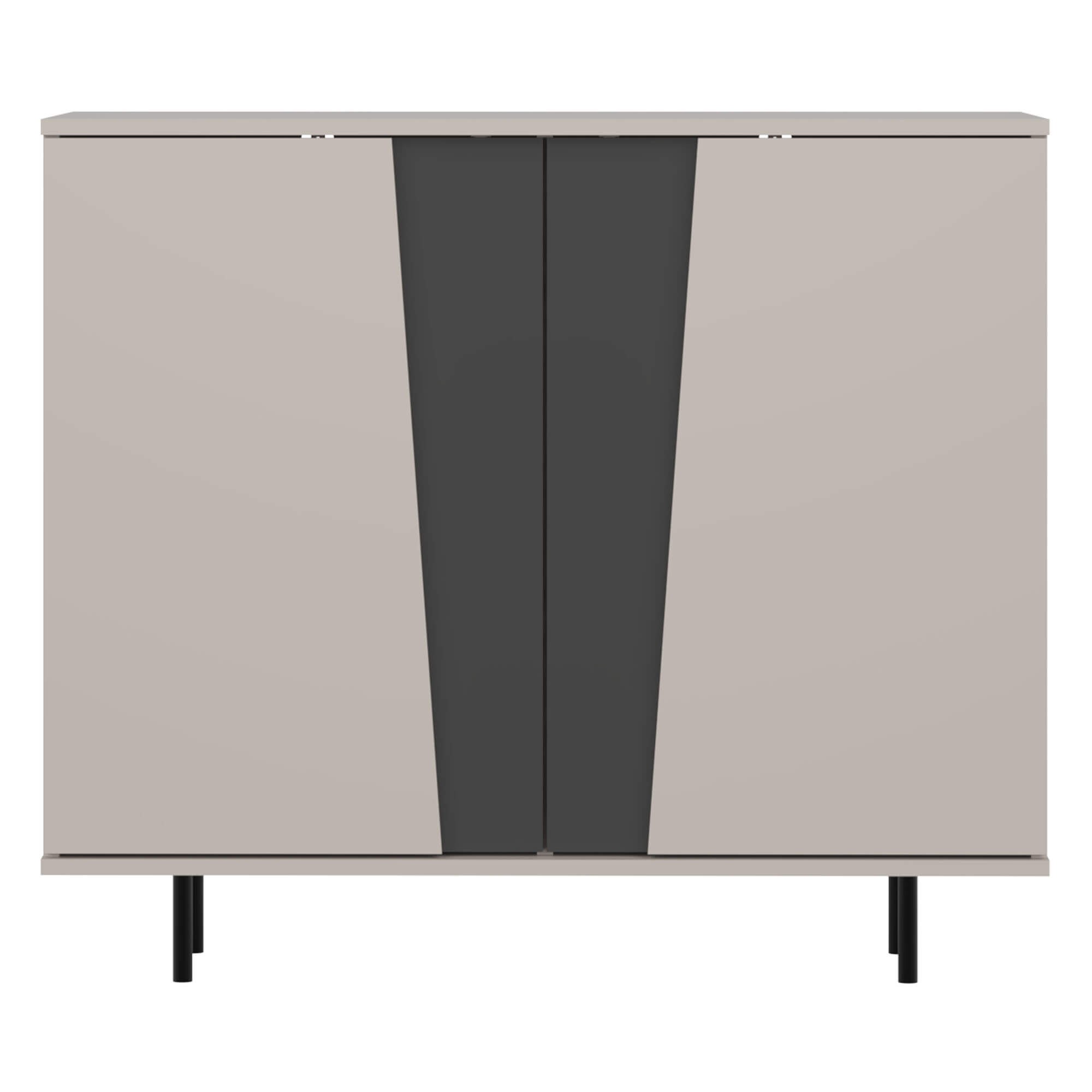 Komoda FELIX 2D | Cashmere/Graphite