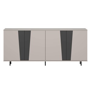 Komoda FELIX 4D | Cashmere/Graphite