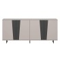 Komoda FELIX 4D | Cashmere/Graphite-1