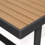 Zestaw mebli ogrodowych SEATTLE | Aluminium czarny | Szare poduszki-14