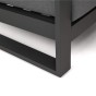 Zestaw mebli ogrodowych SEATTLE | Aluminium czarny | Szare poduszki-15
