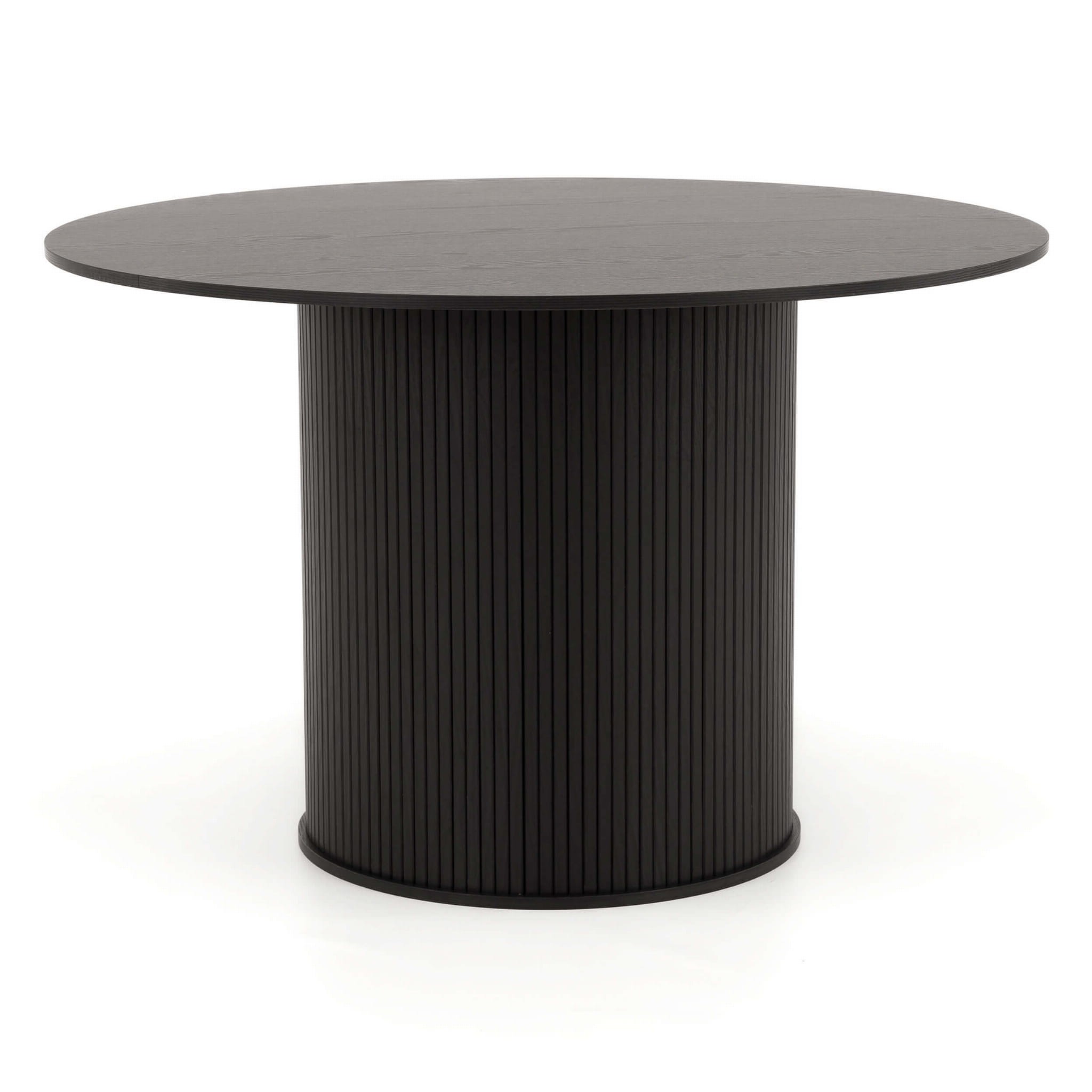Stół okrągły 100cm YY6700B czarny | OUTLET