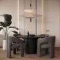 Stół okrągły 100cm YY6700B czarny | OUTLET-2