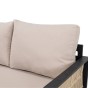 Zestaw mebli ogrodowych RIMINI DUO + Stół Sycylia | Aluminium czarny | Beżowe poduszki-13