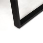 Zestaw mebli ogrodowych ROMA + Stół Sycylia | Aluminium czarny | Szare poduszki-13