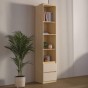 Regał 2S TERRA | 24LBON83 | Dąb Lindberg / Beż Piaskowy-3