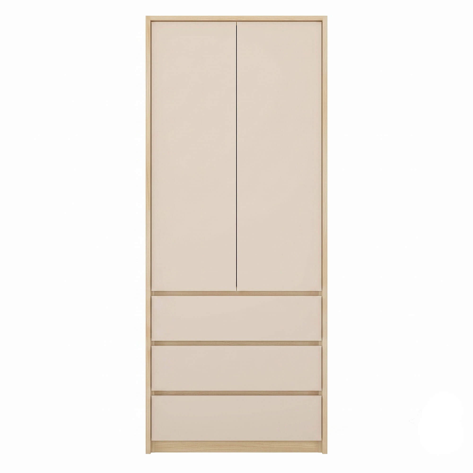 Szafa 2D3S TERRA | 24LBON68 | Dąb Lindberg / Beż Piaskowy