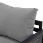 Zestaw mebli ogrodowych RIMINI DUO + Stół Sycylia | Aluminium czarny | Szare poduszki OUTLET-13