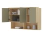 Szafka wisząca 3D TERRA | 24LEON11 | Dąb Lindberg / Eukaliptus-4