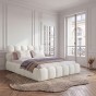 Łóżko tapicerowane SF1110 | 180x200 | Boucle | Biały #2-5