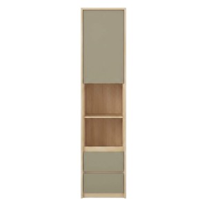 Regał 1D2S TERRA | 24LEON84 | Dąb Lindberg / Eukaliptus