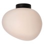 Lampa sufitowa STONES inspirowana kamieniem - designerski plafon z akrylowym mlecznym kloszem 30 cm | SZYBKA WYSYŁKA-3